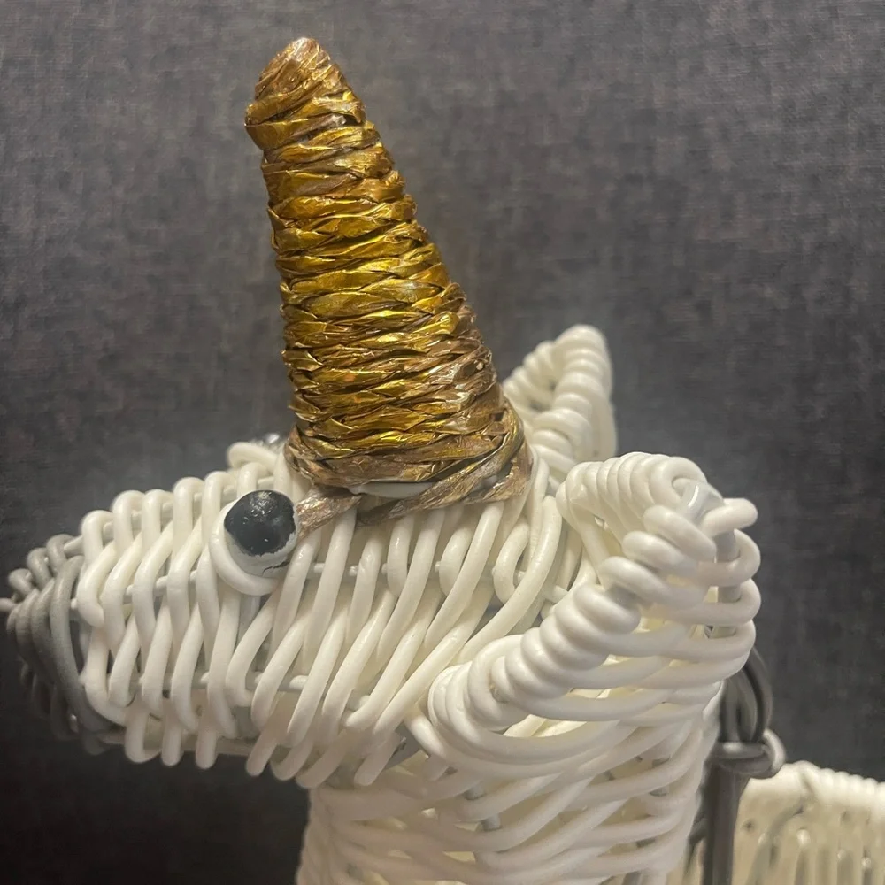 Pottery Barn Kids Unicorn Woven Shaped Pencil Holders